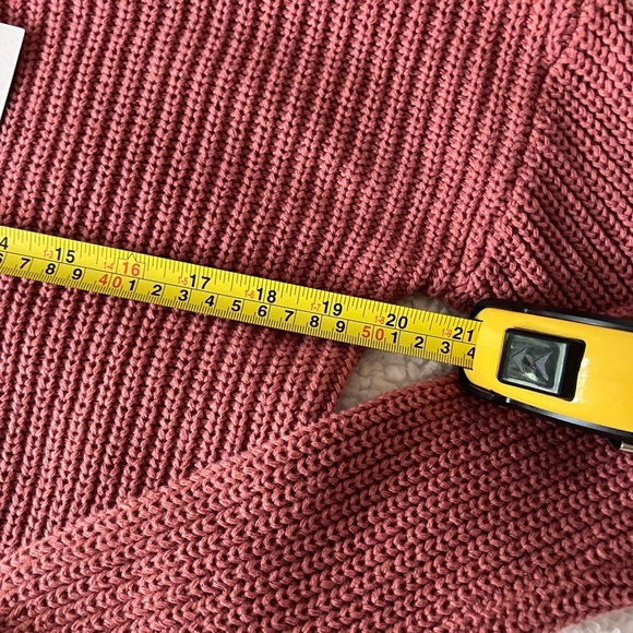 Francesca’s moon & madison Frayed Hem Reversible Pink Cotton Cardigan sz S - Picture 9 of 12